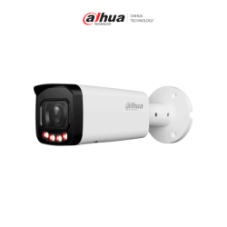 Cámara IP Bullet de 8 Megapíxeles, Motorizado, IR de 60 Mts, Iluminador Dual inteligente, 113°, H.265+, SMD+, Protección Perimet